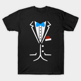 Fake Tuxedo Funny Lazy Wedding Fake Suit T-Shirt